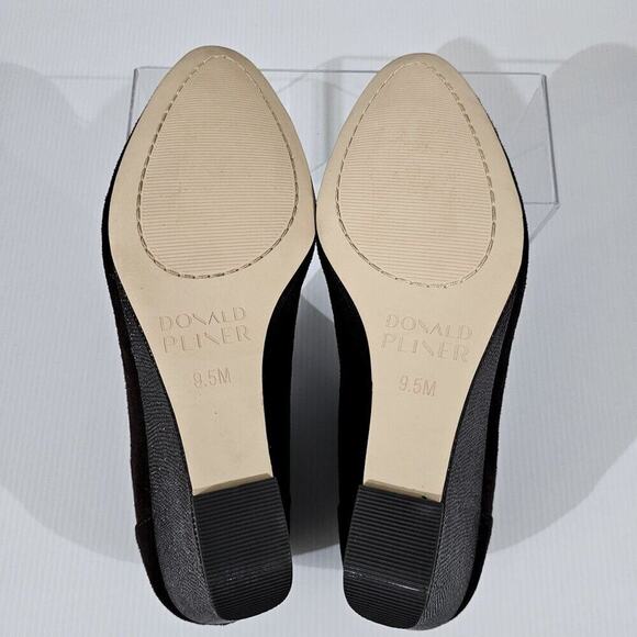 Donald Pliner Tanah Bootie Womens 9.5 Brown Stretch Suede Shootie Fall Wedge - Picture 12 of 14